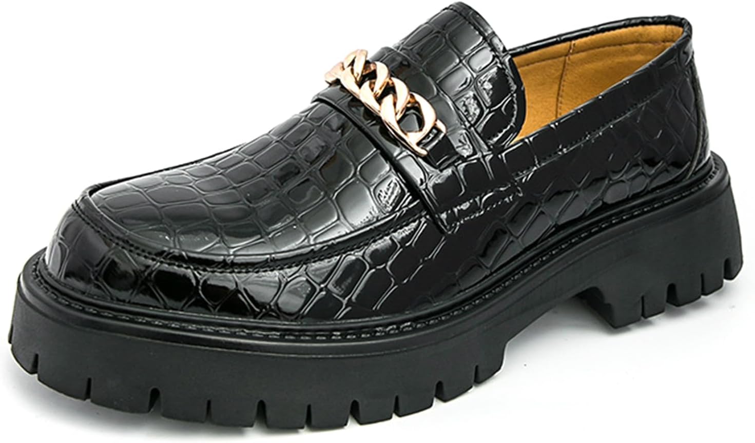 Мужские лоферы из кожи с принтом на цепочной платформе, массивная подошва, винтажные, с металлической отделкой, округлый носок, толстая подошва, противоскользящие, формальные пенни-туфли для деловой работы в офисе и повседневной носки Bangteuo,...
Мужские лоферы из кожи с принтом на цепочной платформе, массивная подошва, винтажные, с металлической отделкой, округлый носок, толстая подошва, противоскользящие, формальные пенни-туфли для деловой работы в офисе и повседневной носки Bangteuo,...