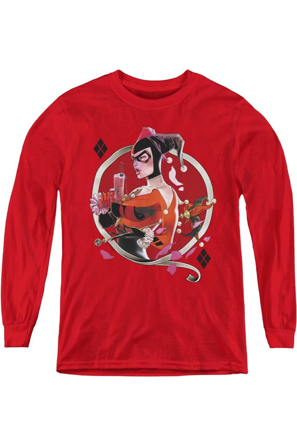 Футболка с длинным рукавом Batman и Harley Q для молодежи Gildan, красный
Футболка с длинным рукавом Batman и Harley Q для молодежи Gildan, красный