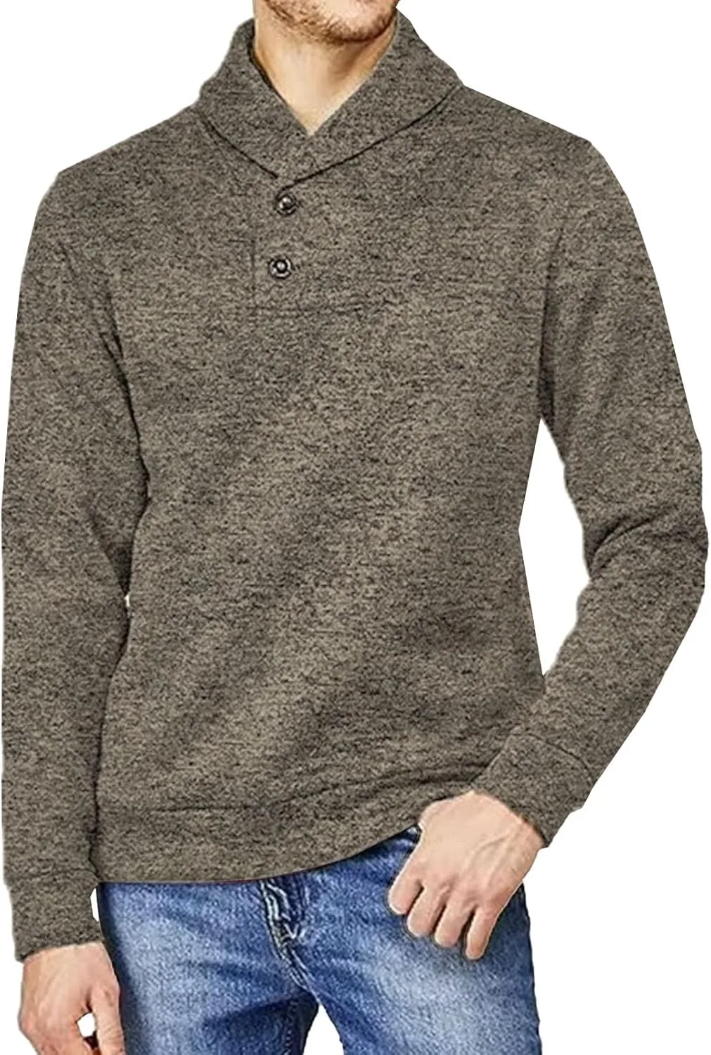 Мужской пуловер с воротником-шалькой, теплый, однотонный
Мужской пуловер с воротником-шалькой, теплый, однотонный