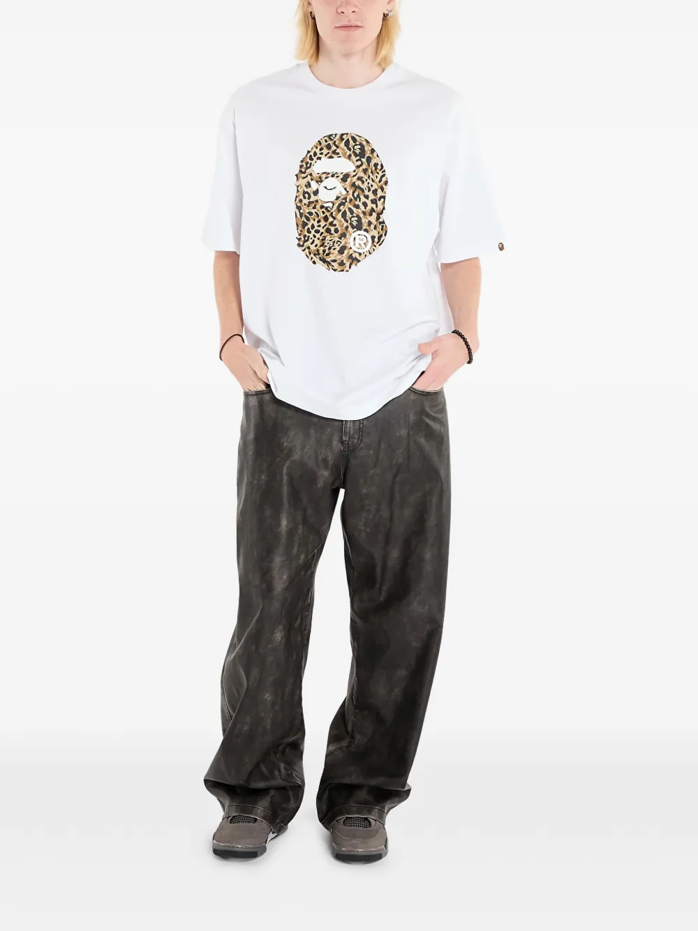 Хлопковая футболка A Bathing Ape, белый
Хлопковая футболка A Bathing Ape, белый