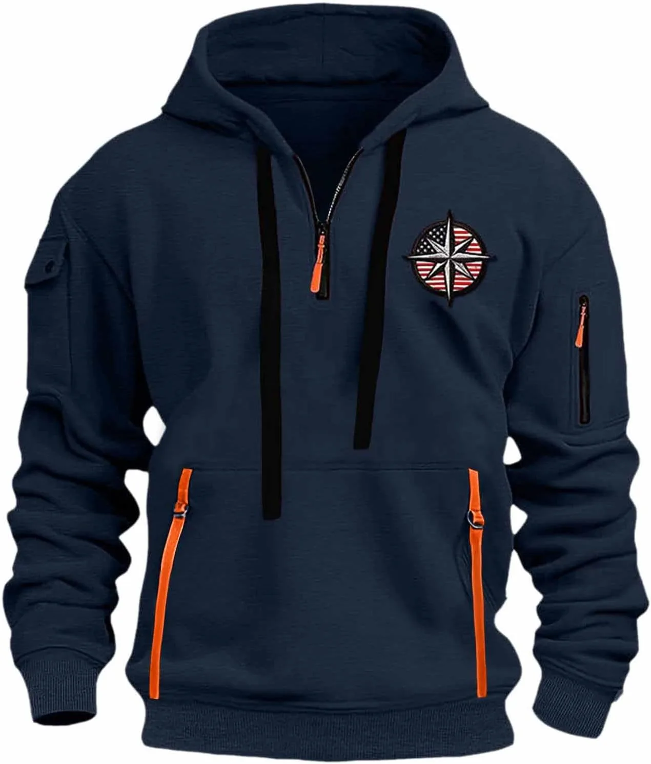 Толстовка Hlysgo для мужчин с четвертью молнией, тактическая, винтажная, с карманами
Толстовка Hlysgo для мужчин с четвертью молнией, тактическая, винтажная, с карманами