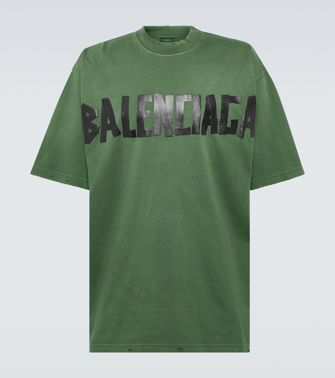 Футболка из хлопкового джерси с добавками Balenciaga, Dark Green
Футболка из хлопкового джерси с добавками Balenciaga, Dark Green