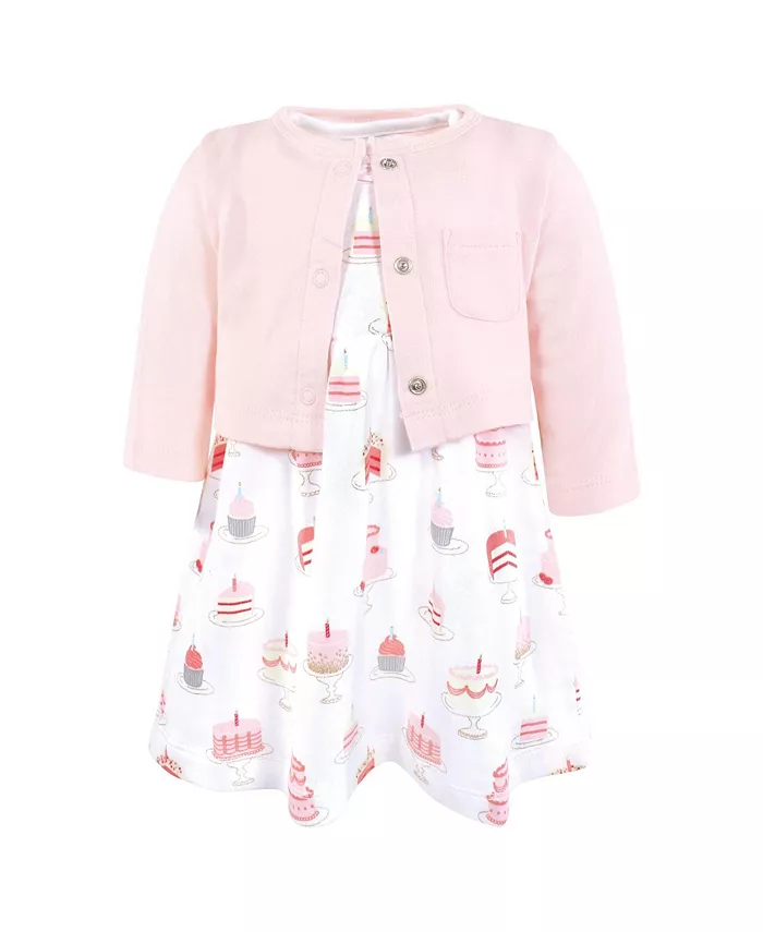 Удобное хлопковое платье Hudson для девочек и подходящий кардиган Hudson Baby, розовый
Удобное хлопковое платье Hudson для девочек и подходящий кардиган Hudson Baby, розовый