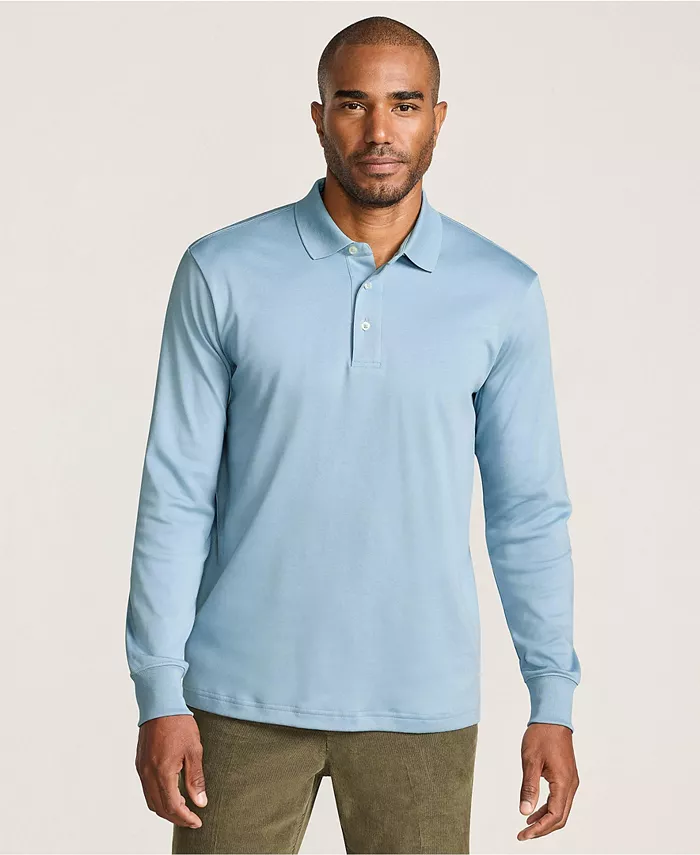 Мужская высокая поло с длинным рукавом из хлопка Supima Lands' End, синий
Мужская высокая поло с длинным рукавом из хлопка Supima Lands' End, синий