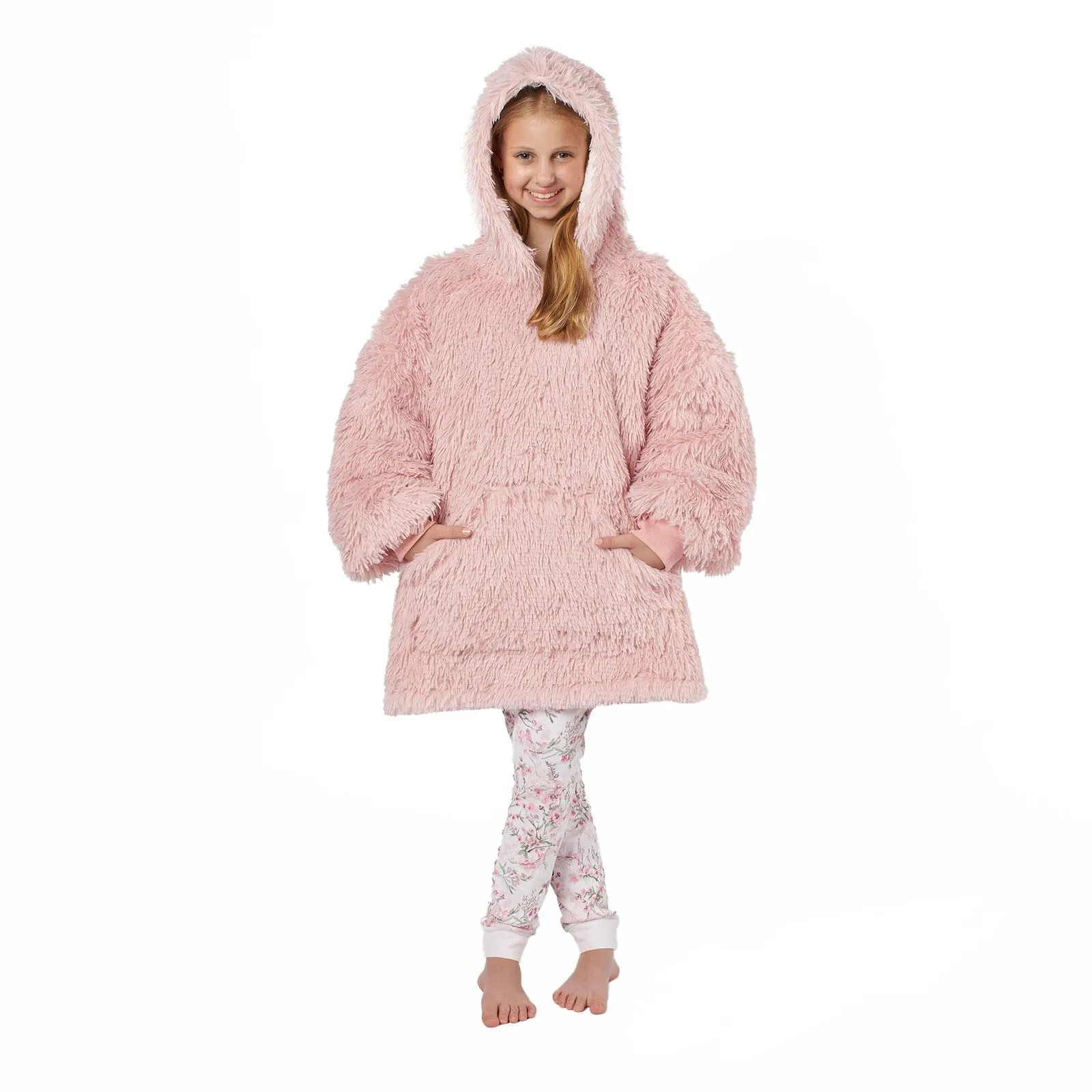 Одеяло с капюшоном из пушистого длинноволокнистого флиса из шерпы для детей оверсайз OHS, розовый
Одеяло с капюшоном из пушистого длинноволокнистого флиса из шерпы для детей оверсайз OHS, розовый