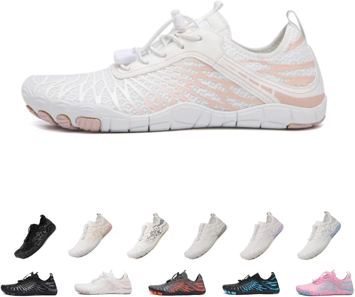 Женские кроссовки для походов босиком, женские и мужские кроссовки для походов, дышащая и нескользящая спортивная обувь для трейлраннинга, для серфинга и ходьбы по воде, с широким носком Kaeril, белый
Женские кроссовки для походов босиком, женские и мужские кроссовки для походов, дышащая и нескользящая спортивная обувь для трейлраннинга, для серфинга и ходьбы по воде, с широким носком Kaeril, белый