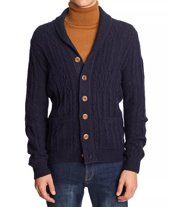 Мужской кардиган с узором "косичка" Paisley & Gray, синий
Мужской кардиган с узором "косичка" Paisley & Gray, синий