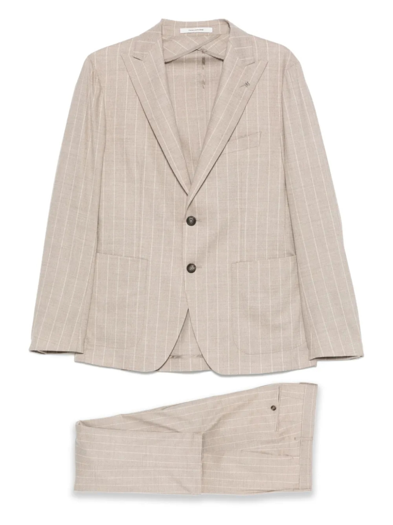 Костюм в тонкую полоску Tagliatore, нейтральный
Костюм в тонкую полоску Tagliatore, нейтральный