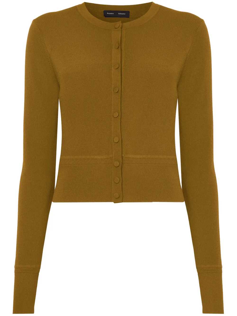 Кардиган с круглым вырезом Proenza Schouler, коричневый
Кардиган с круглым вырезом Proenza Schouler, коричневый
