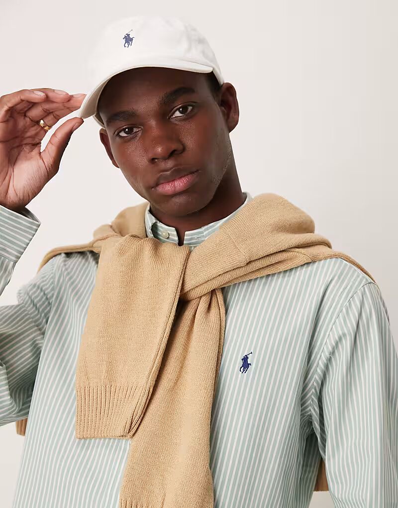 Рубашка Polo Ralph Lauren из эластичного поплина с полосками и логотипом, зелёного/белого цвета, индивидуальный пошив
Рубашка Polo Ralph Lauren из эластичного поплина с полосками и логотипом, зелёного/белого цвета, индивидуальный пошив