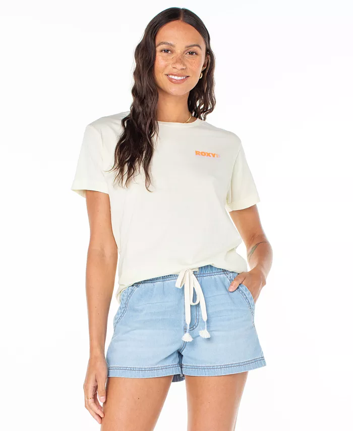 Женская хлопковая футболка оверсайз Aloha State с принтом Roxy, белый
Женская хлопковая футболка оверсайз Aloha State с принтом Roxy, белый