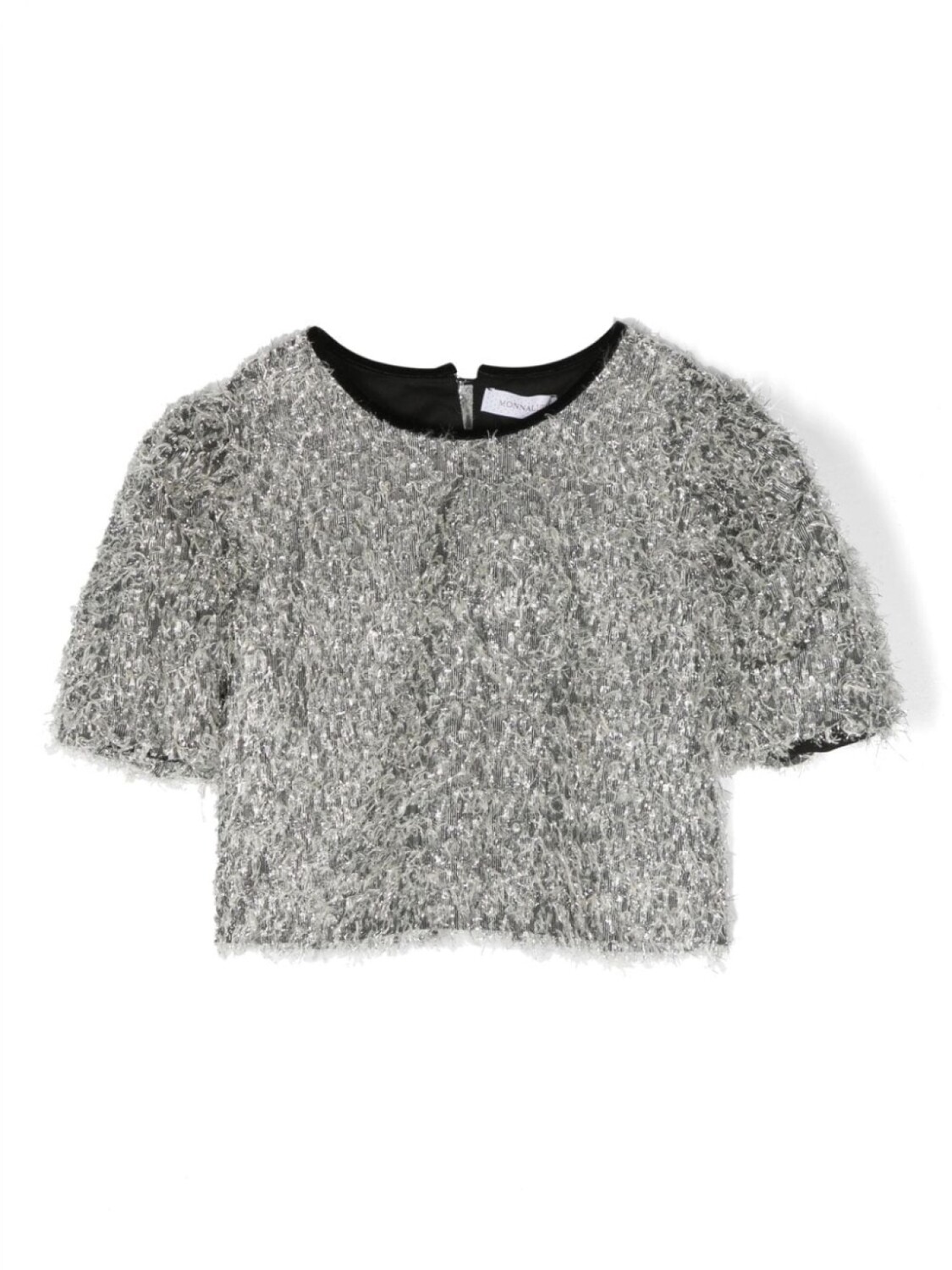 Monnalisa фактурный топ с короткими рукавами, серебристый
Monnalisa фактурный топ с короткими рукавами, серебристый