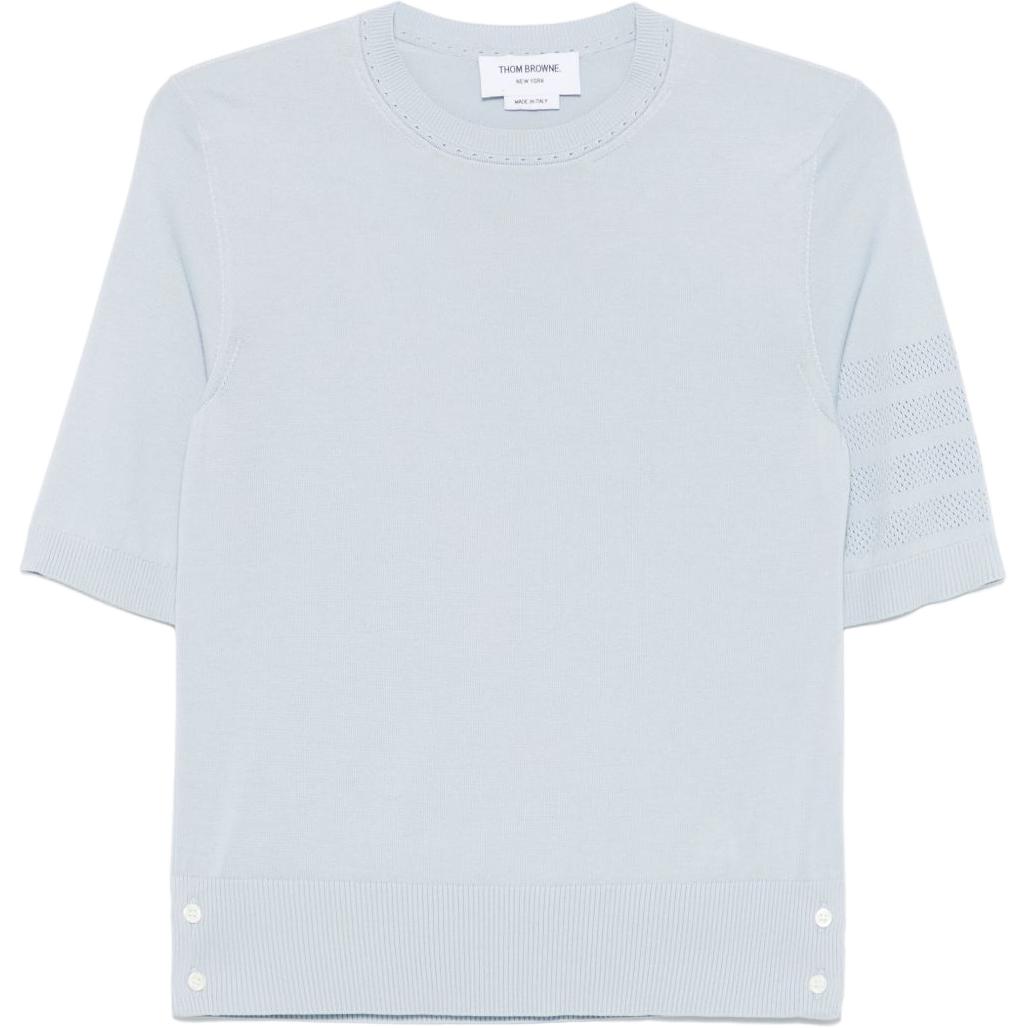Полосатый вязаный топ THOM BROWNE, синий
Полосатый вязаный топ THOM BROWNE, синий