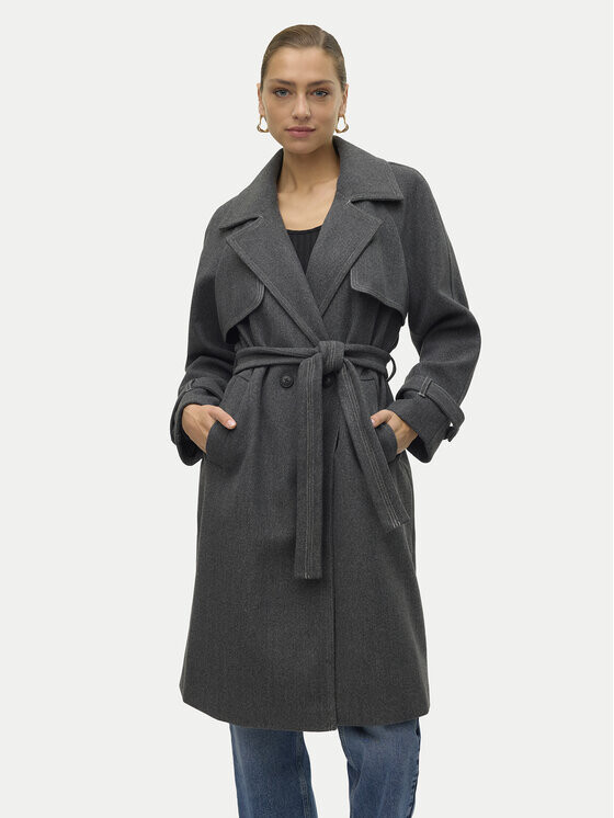 Переходное пальто стандартного кроя Vero Moda, серый 
Переходное пальто стандартного кроя Vero Moda, серый