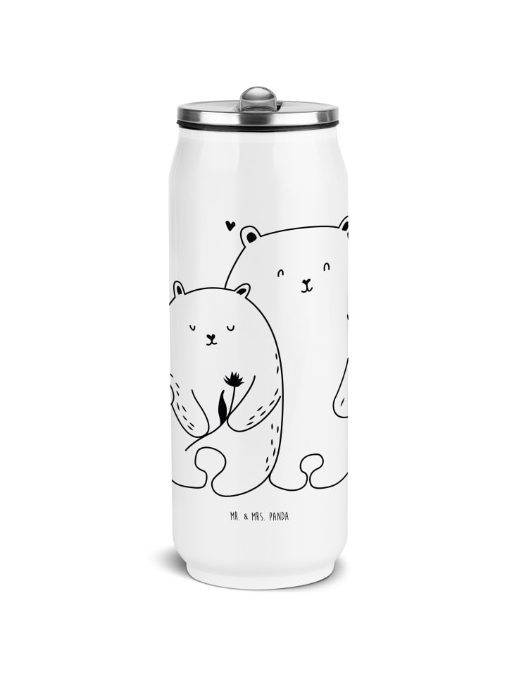 Mr. & Mrs. Panda Бутылка для напитков из нержавеющей стали, с надписью "Медведь любит", без слогана, белого цвета
Mr. & Mrs. Panda Бутылка для напитков из нержавеющей стали, с надписью "Медведь любит", без слогана, белого цвета