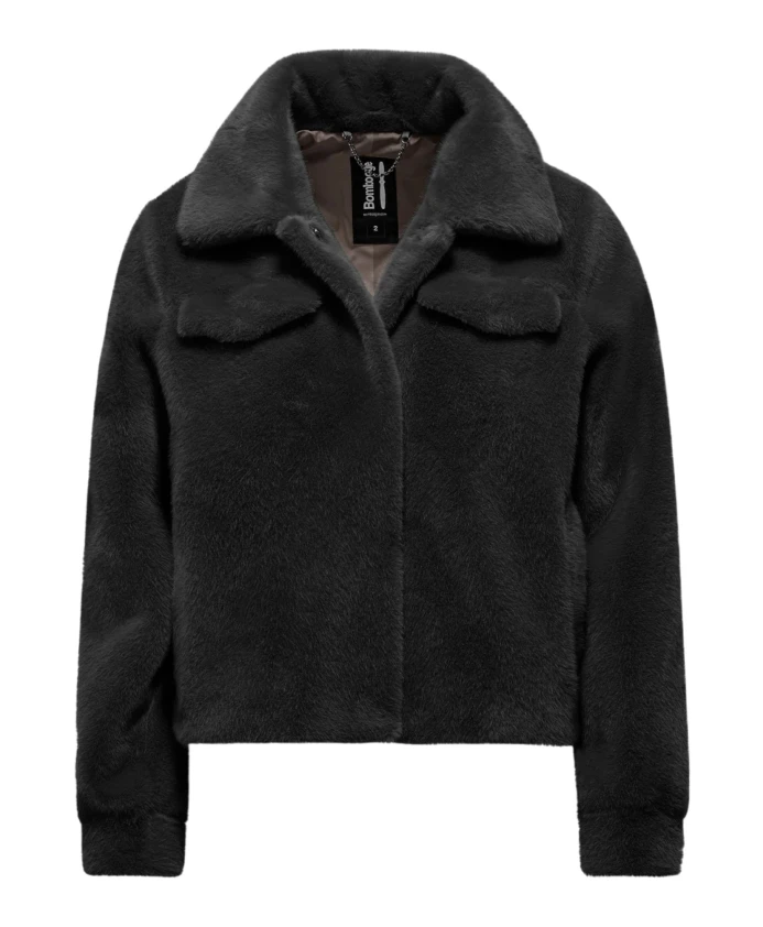 Куртка с эффектом лапина Bomboogie, черный
Куртка с эффектом лапина Bomboogie, черный