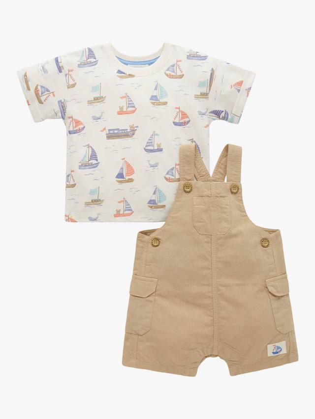 Комплект детской футболки из органического хлопка и комбинезона-карго Purebaby, цвет Driftwood
Комплект детской футболки из органического хлопка и комбинезона-карго Purebaby, цвет Driftwood