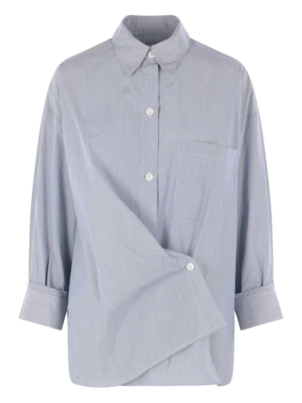 Асимметричная рубашка в полоску Twp, серый
Асимметричная рубашка в полоску Twp, серый