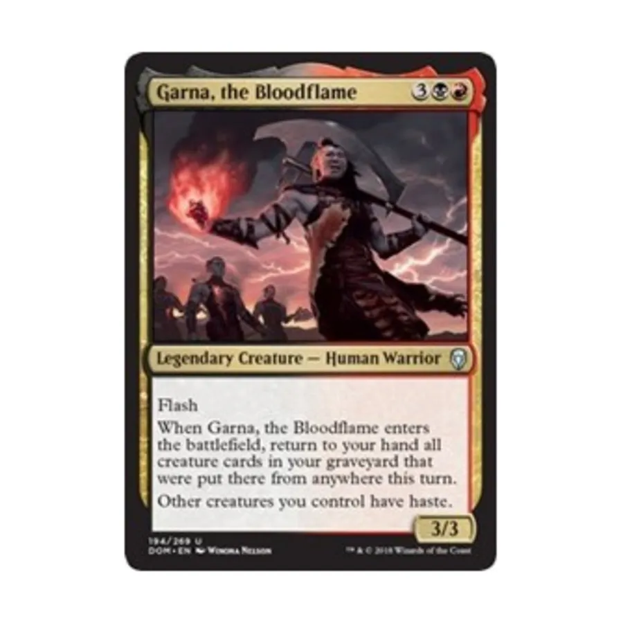 CCG Гарна, Кровавое Пламя (U), MTG - Dominaria
CCG Гарна, Кровавое Пламя (U), MTG - Dominaria