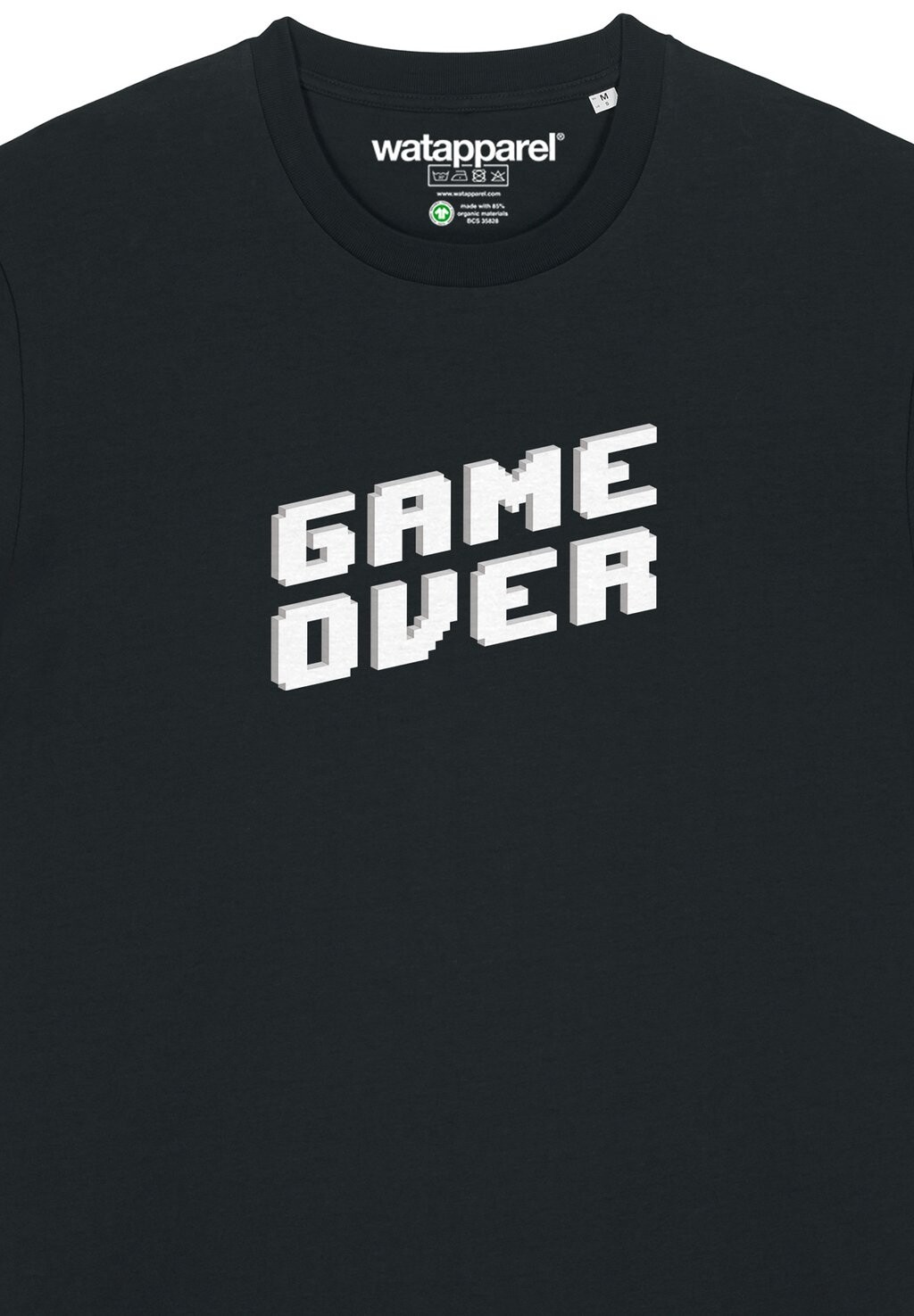 Футболка с принтом GAME OVER watapparel, черный 
Футболка с принтом GAME OVER watapparel, черный