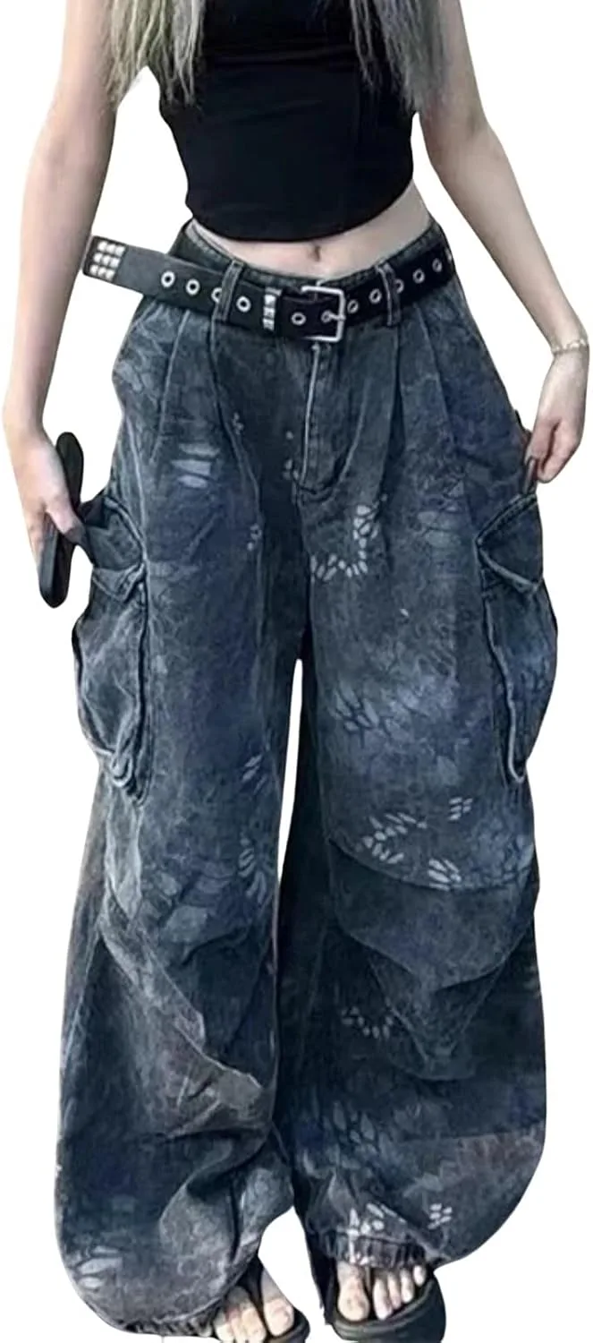 Женские карго-джинсы с карманами Loose Pocket, камуфляж, высокая посадка, прямой крой Tinpia
Женские карго-джинсы с карманами Loose Pocket, камуфляж, высокая посадка, прямой крой Tinpia