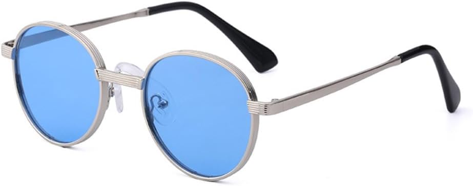 Солнцезащитные очки MUTYNE в стиле панк для женщин и мужчин, винтажные круглые, для вождения, мужские солнцезащитные очки с защитой от УФ-излучения UV400 для путешествий, C03-silver Blue
Солнцезащитные очки MUTYNE в стиле панк для женщин и мужчин, винтажные круглые, для вождения, мужские солнцезащитные очки с защитой от УФ-излучения UV400 для путешествий, C03-silver Blue