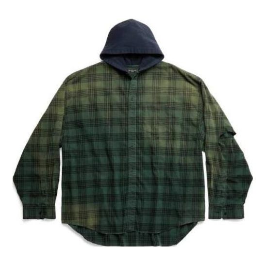 Рубашка Balenciaga Oversized Hooded Shirt 'Green'
Рубашка Balenciaga Oversized Hooded Shirt 'Green'