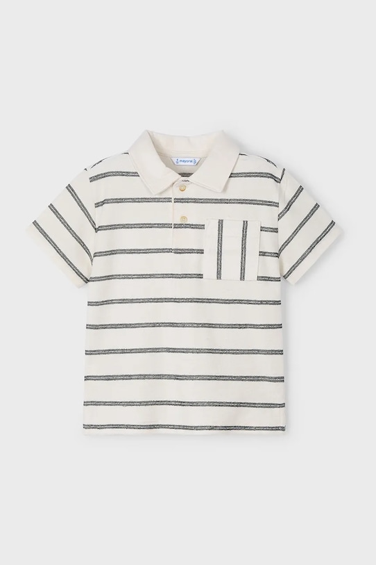 Хлопковая детская поло Mayoral, бежевый 
Хлопковая детская поло Mayoral, бежевый