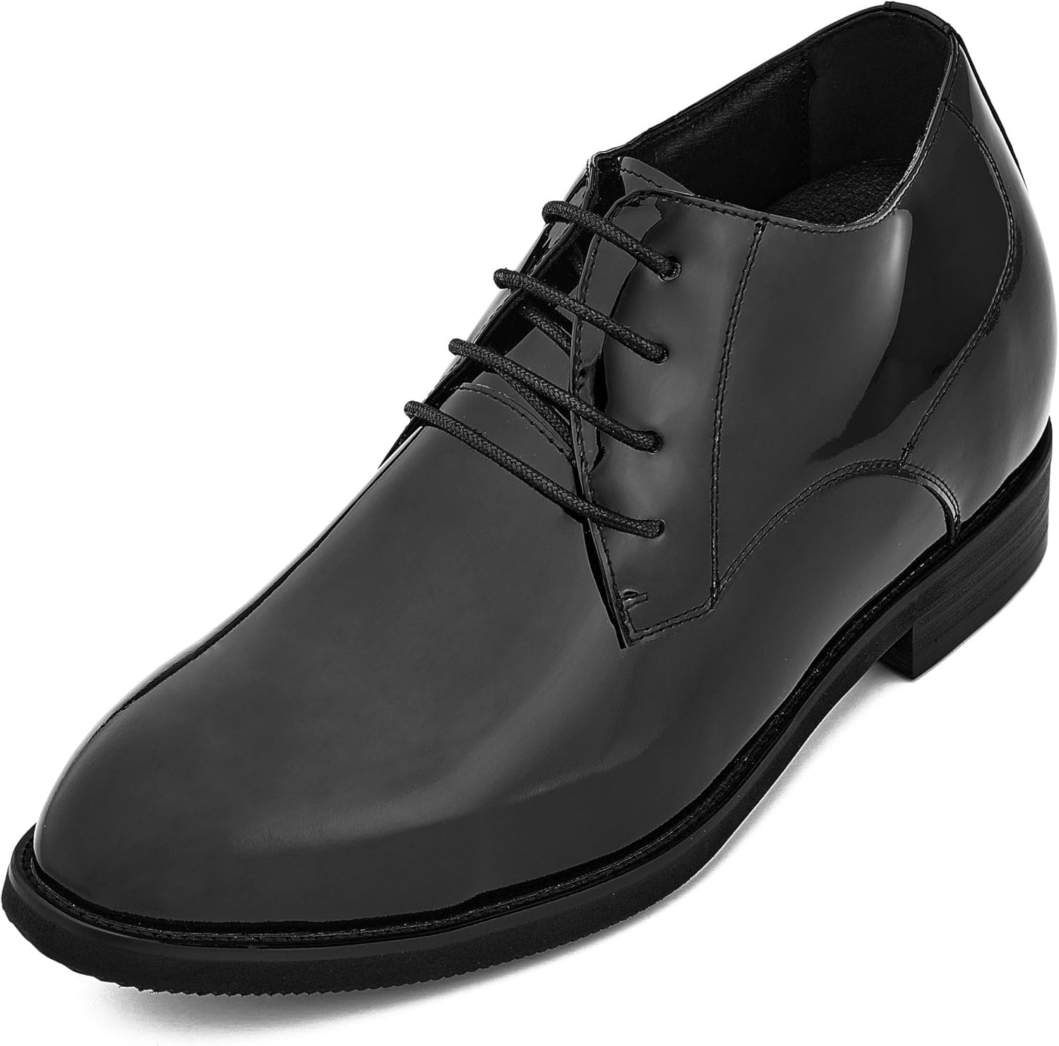 Мужские невидимые увеличивающие рост туфли CALTO - Черные лаковые оксфорды на шнуровке - формальная обувь - увеличивают рост на 9 см - K8010 - Размер 10 D(M) US
Мужские невидимые увеличивающие рост туфли CALTO - Черные лаковые оксфорды на шнуровке - формальная обувь - увеличивают рост на 9 см - K8010 - Размер 10 D(M) US