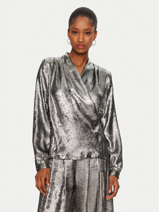 Блуза стандартного кроя Rinascimento, серебряный 
Блуза стандартного кроя Rinascimento, серебряный