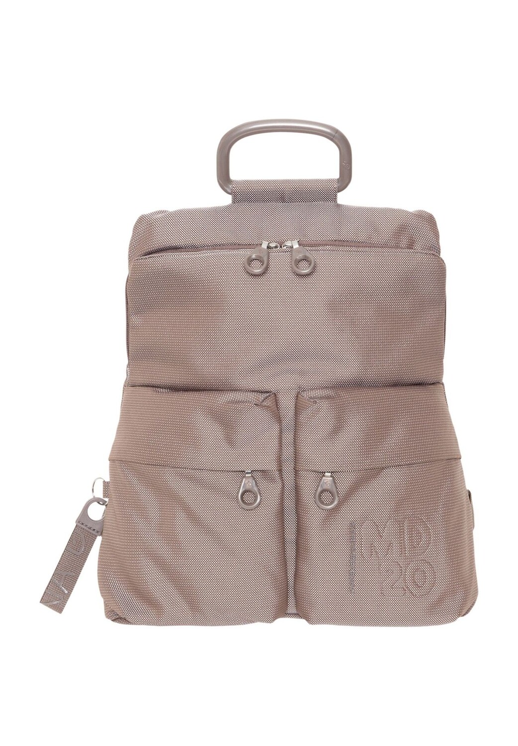 Рюкзак, эмблема, передние карманы, однотонный, женский MANDARINA DUCK, тауп
Рюкзак, эмблема, передние карманы, однотонный, женский MANDARINA DUCK, тауп