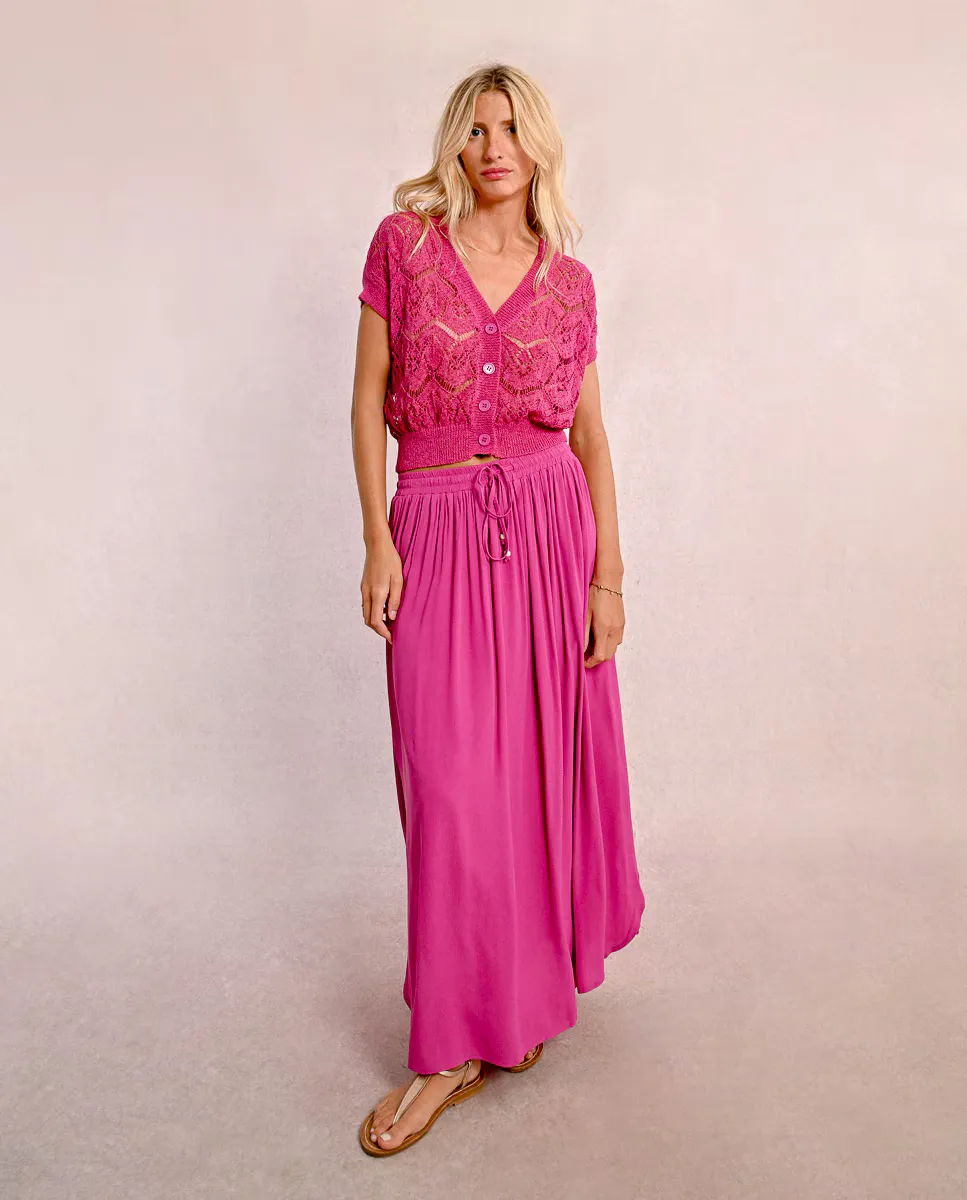 Длинная плиссированная юбка с бантом Molly Bracken, фуксия
Длинная плиссированная юбка с бантом Molly Bracken, фуксия