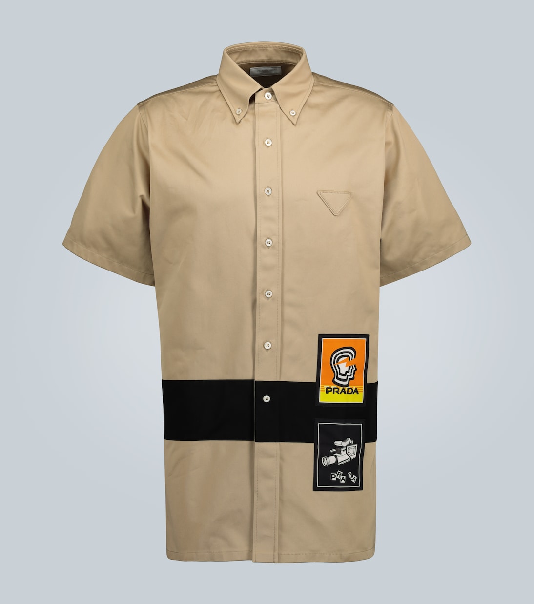 Короткий рукав рубашка чинос Prada, Corda
Короткий рукав рубашка чинос Prada, Corda