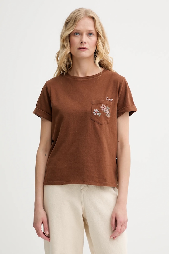 Хлопковая футболка Levi'S, коричневый
Хлопковая футболка Levi'S, коричневый