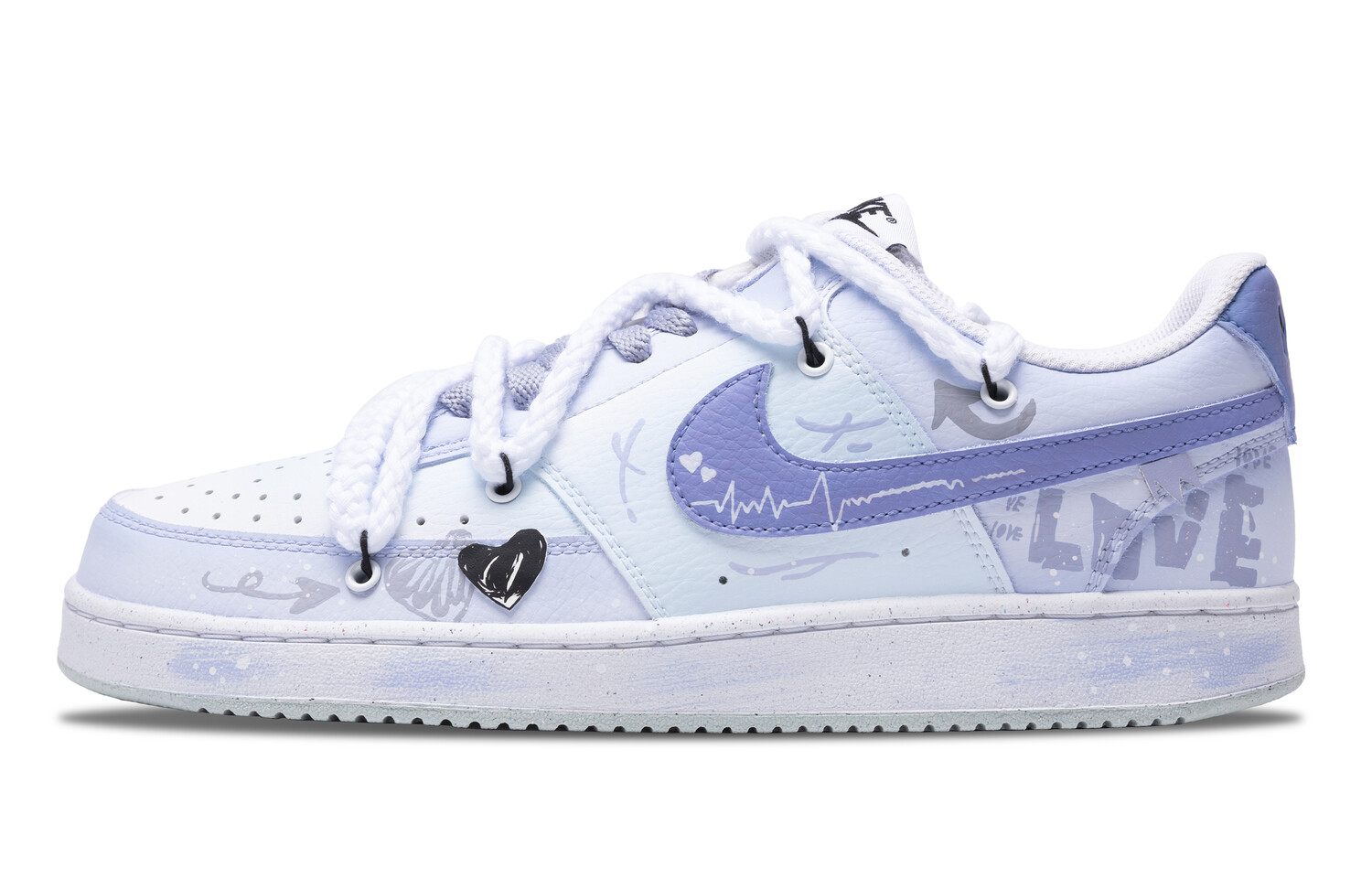 Кроссовки Nike Court Vision 1 Skateboarding Shoes Men Low-top White, фиолетовый
Кроссовки Nike Court Vision 1 Skateboarding Shoes Men Low-top White, фиолетовый