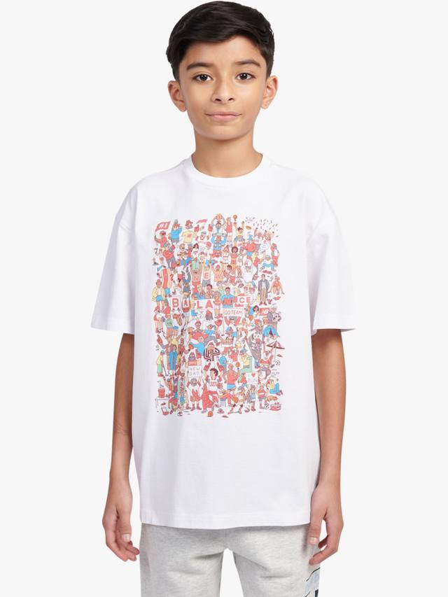 Детская хлопковая футболка с принтом Crowd New Balance, Bright White/Multi
Детская хлопковая футболка с принтом Crowd New Balance, Bright White/Multi