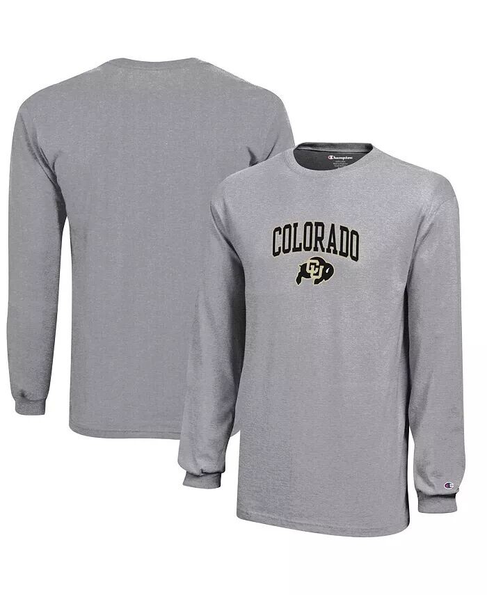 Серая трикотажная футболка с длинными рукавами и логотипом Big Boys Colorado Buffaloes Champion, серый
Серая трикотажная футболка с длинными рукавами и логотипом Big Boys Colorado Buffaloes Champion, серый