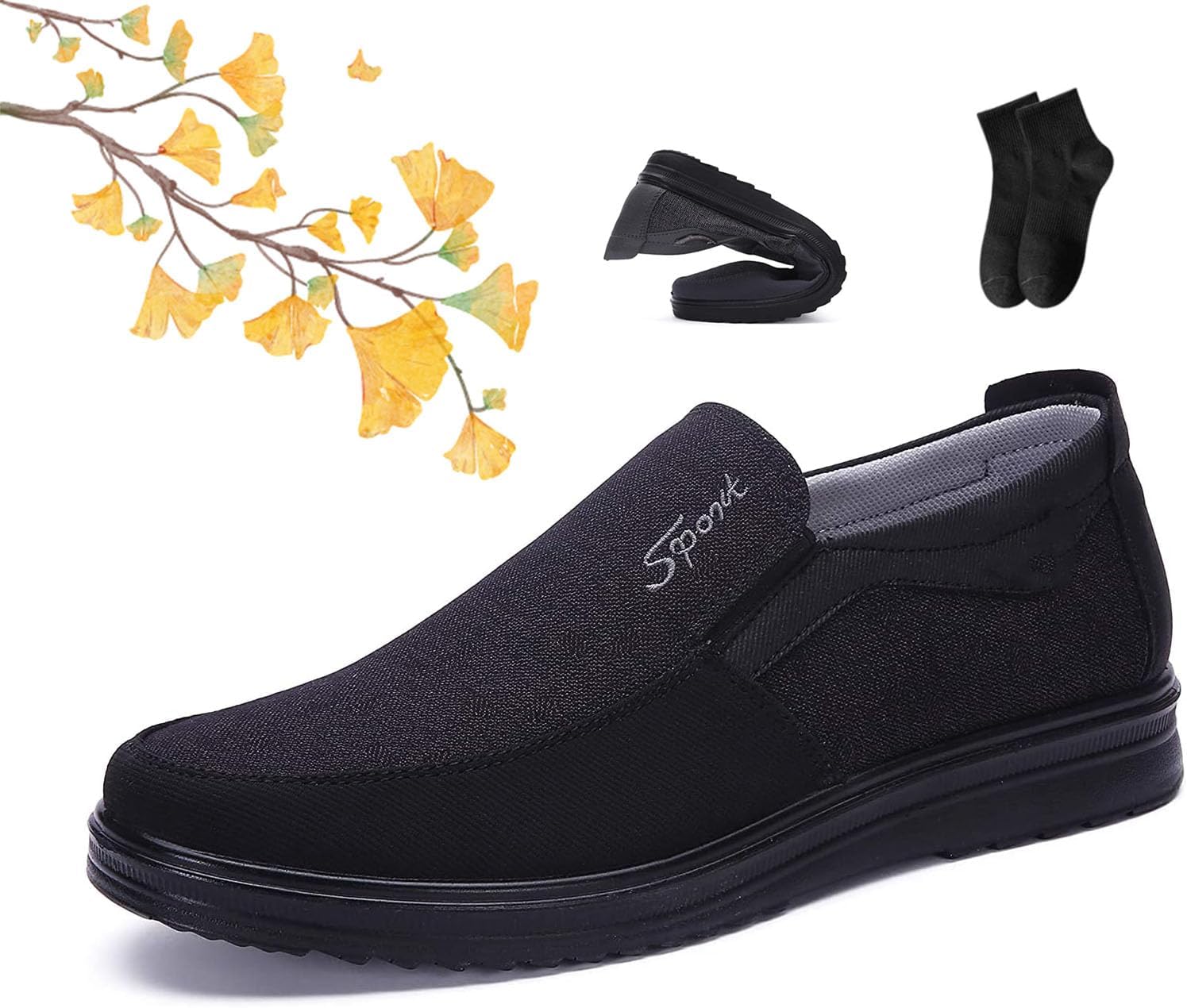 Мужские лоферы повседневные слипоны, туфли для ходьбы, кожаные мягкие лодочные, легкие, дышащие, рабочие, деловые обувь большого размера для пожилых мужчин Noworfewer, черный
Мужские лоферы повседневные слипоны, туфли для ходьбы, кожаные мягкие лодочные, легкие, дышащие, рабочие, деловые обувь большого размера для пожилых мужчин Noworfewer, черный