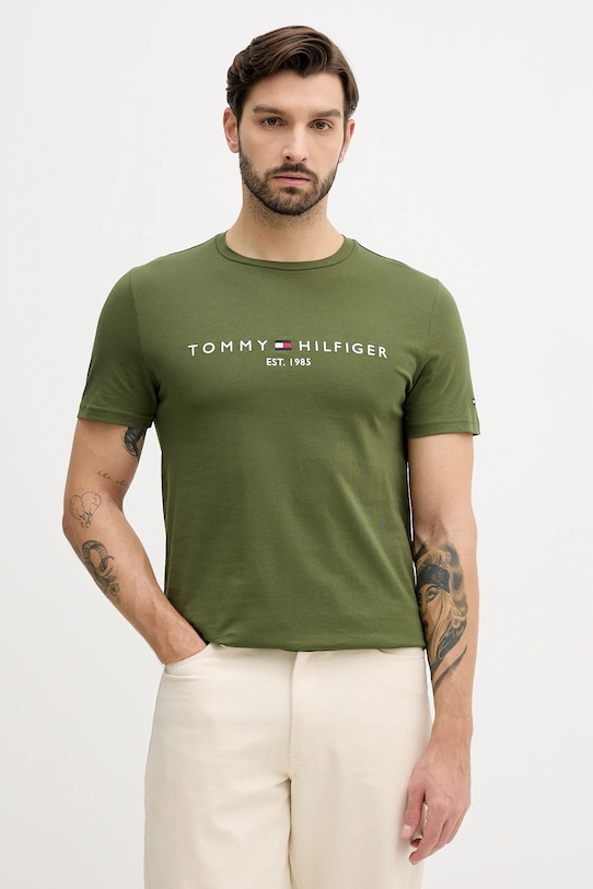 Хлопковая футболка Tommy Hilfiger, зеленый
Хлопковая футболка Tommy Hilfiger, зеленый