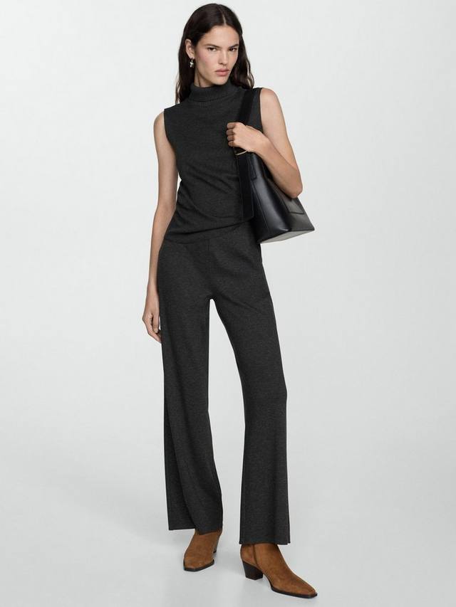 Мичиганские широкие брюки Mango, темно-серый
Мичиганские широкие брюки Mango, темно-серый