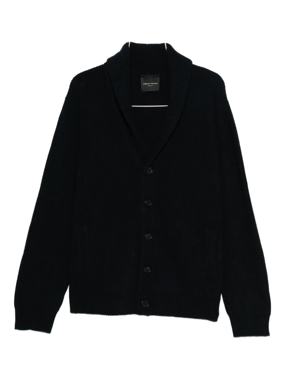 Кардиган в рубчик Roberto Collina, синий
Кардиган в рубчик Roberto Collina, синий