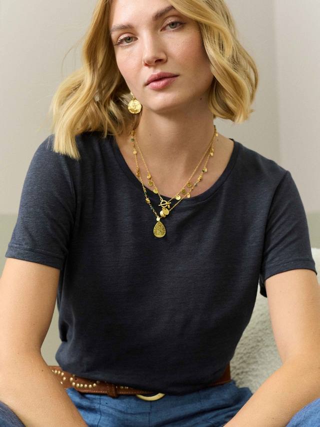 Льняная футболка Brora, цвет Ink
Льняная футболка Brora, цвет Ink