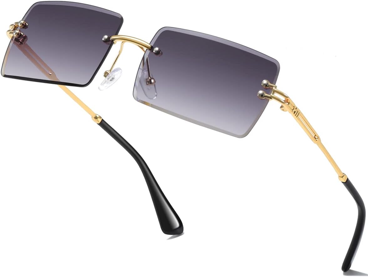 Модные солнцезащитные очки без оправы прямоугольной формы для женщин и мужчин, квадратной формы, сверхлегкие, с защитой от УФ-излучения UV400, унисекс, артикул 9031 aisswzber, Grey
Модные солнцезащитные очки без оправы прямоугольной формы для женщин и мужчин, квадратной формы, сверхлегкие, с защитой от УФ-излучения UV400, унисекс, артикул 9031 aisswzber, Grey