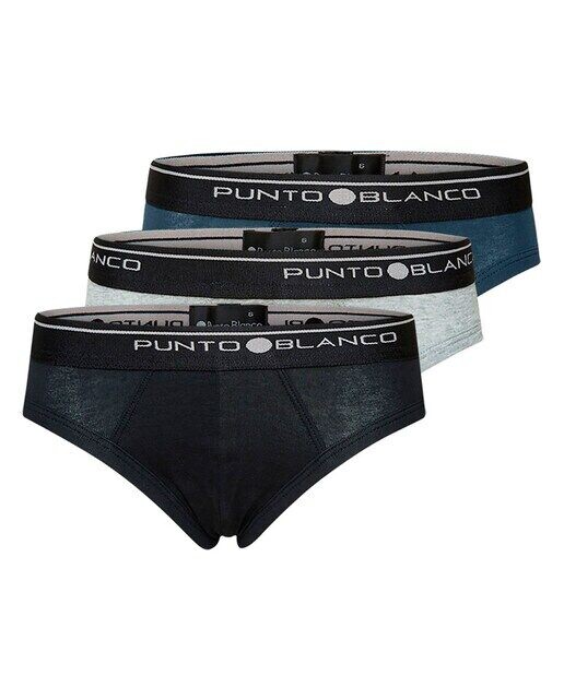 Комплект из 3 трусов для мальчика с логотипом на талии Punto Blanco, мультиколор