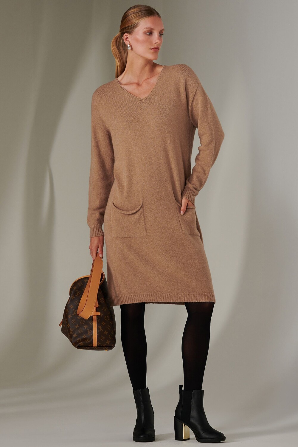 Вязаный джемпер свободного покроя Jolie Moi, коричневый
Вязаный джемпер свободного покроя Jolie Moi, коричневый