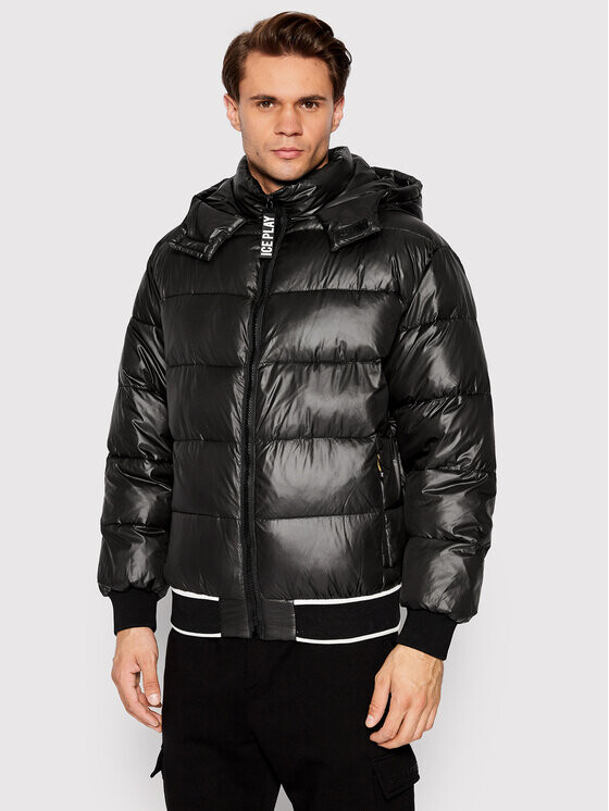 Пуховик стандартного кроя Ice Play, черный 
Пуховик стандартного кроя Ice Play, черный