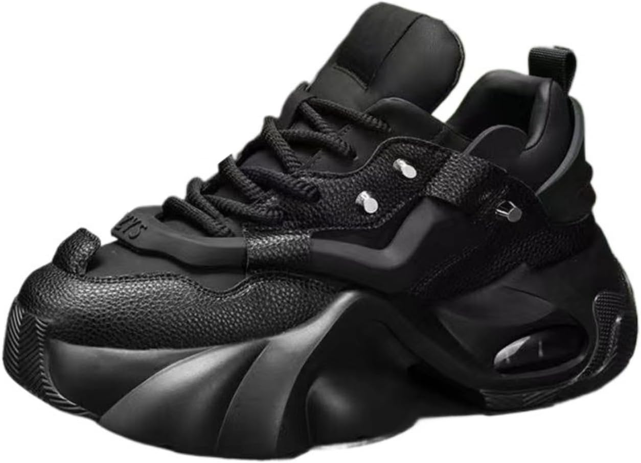 Мужские массивные кроссовки Azttoztto с платформой, повседневные туфли на шнуровке с эффектом увеличения роста, черный
Мужские массивные кроссовки Azttoztto с платформой, повседневные туфли на шнуровке с эффектом увеличения роста, черный