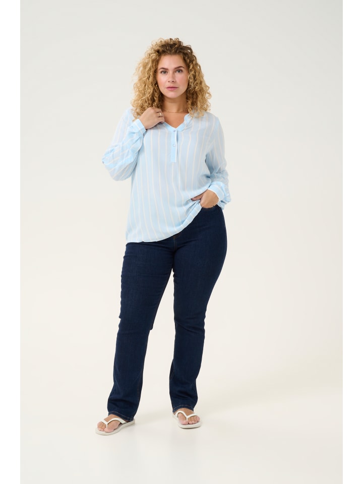 KAFFE curve Блузка с длинными рукавами KCsida, стандартный крой, светло-голубой цвет / полосатая расцветка
KAFFE curve Блузка с длинными рукавами KCsida, стандартный крой, светло-голубой цвет / полосатая расцветка