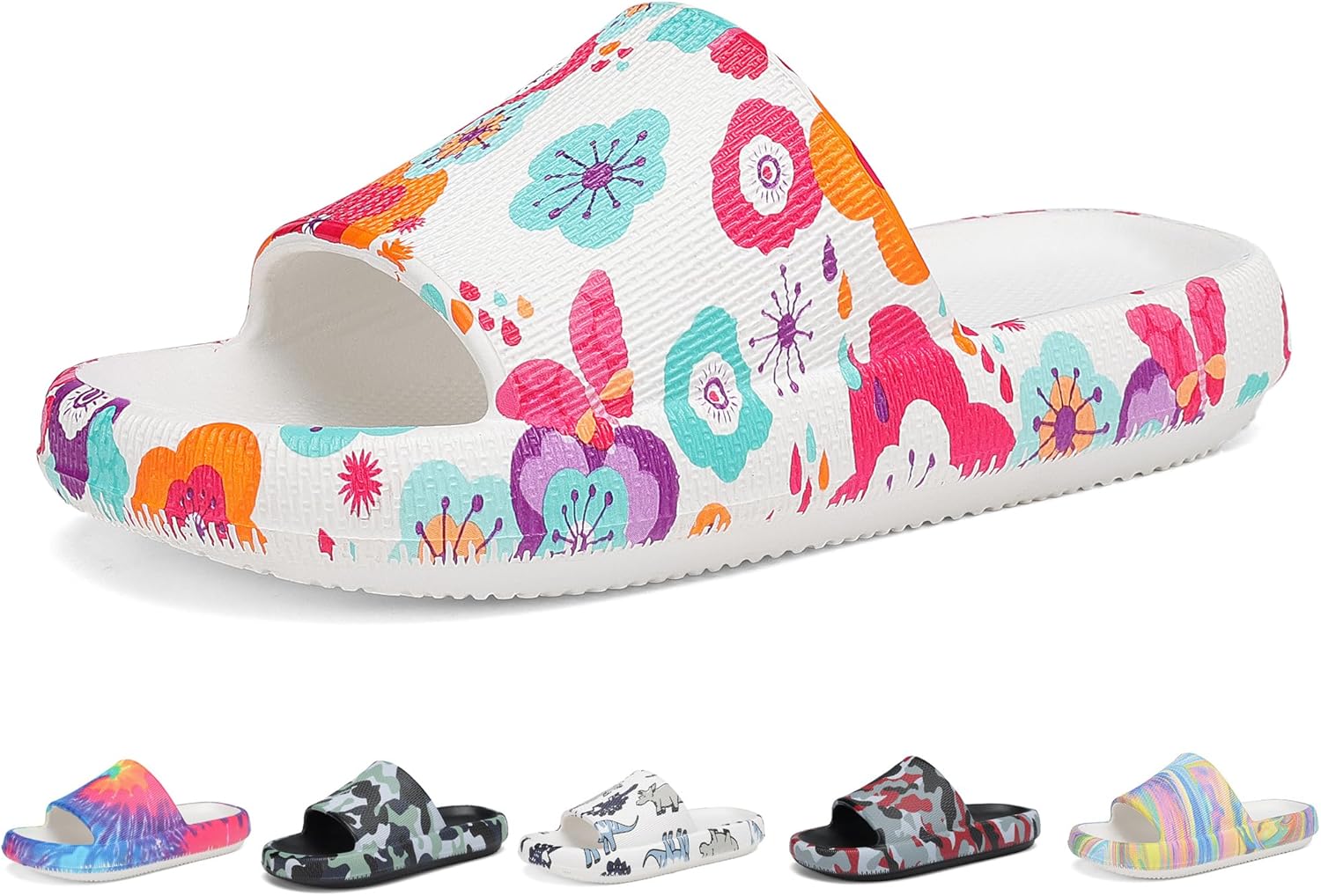 Детские шлепанцы Tormigo Boys and Girls Cloud Wide - Нескользящие летние тапочки, легкие, для пляжа, бассейна и душа, Floral
Детские шлепанцы Tormigo Boys and Girls Cloud Wide - Нескользящие летние тапочки, легкие, для пляжа, бассейна и душа, Floral