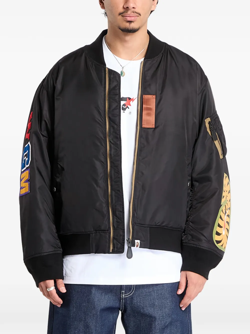 Бомбер Shark Ma-1 A Bathing Ape, черный
Бомбер Shark Ma-1 A Bathing Ape, черный